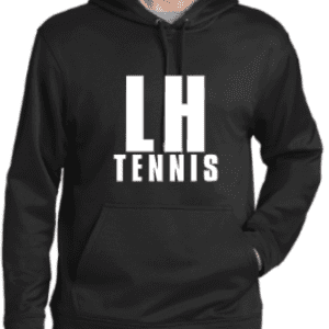 Black tennis shirt with long sleeves
