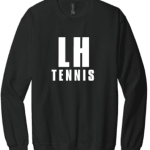 Black tennis shirt front with long sleeves