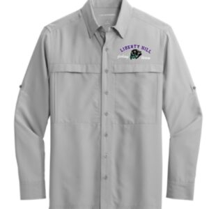 LH LS Gusty Grey Fishing Shirt