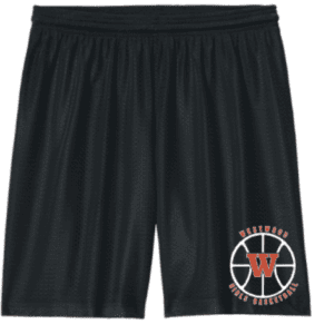 Z-Westwood Girls Basketball Black Mesh Practice Shorts