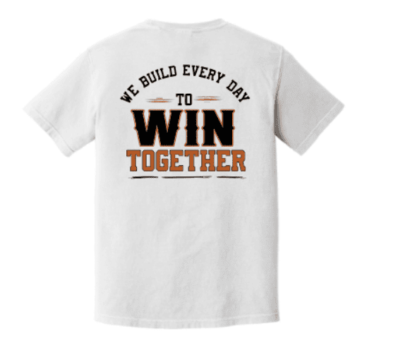 WIN TOGETHER Comfort Colors White Cotton Tee - Image 2