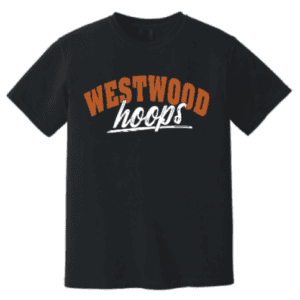 Westwood Hoops Comfort Colors Black Cotton Tee