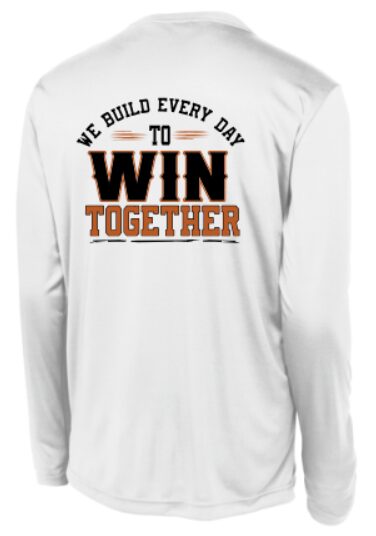WIN TOGETHER White Long Sleeve Dri Fit - Image 2