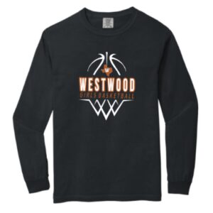 Westwood Texas Comfort Colors Black Long Sleeve Cotton Tee