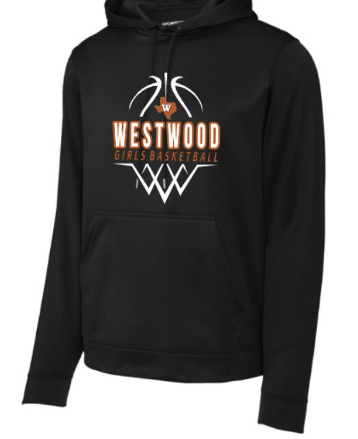 Westwood Texas Sport Wick Fleece Black Hoodie